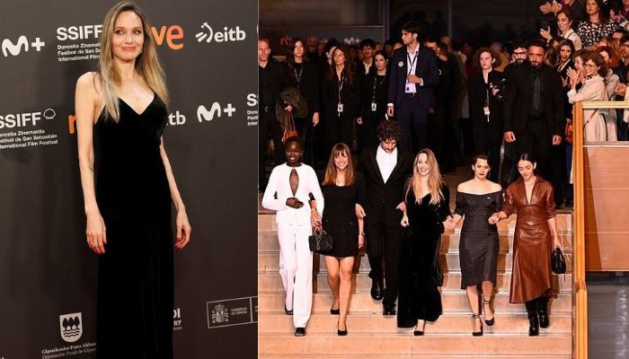 Angelina Jolie makes breathtaking appearance at Couture photocall